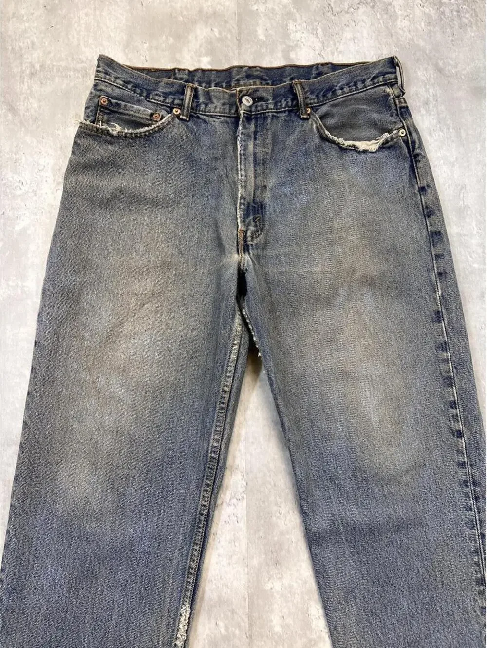 Vintage Levi’s Mudwash Distressed Jeans Faded Straight Leg Denim